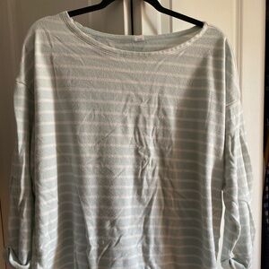 Old Navy Mint Green Striped Sweater